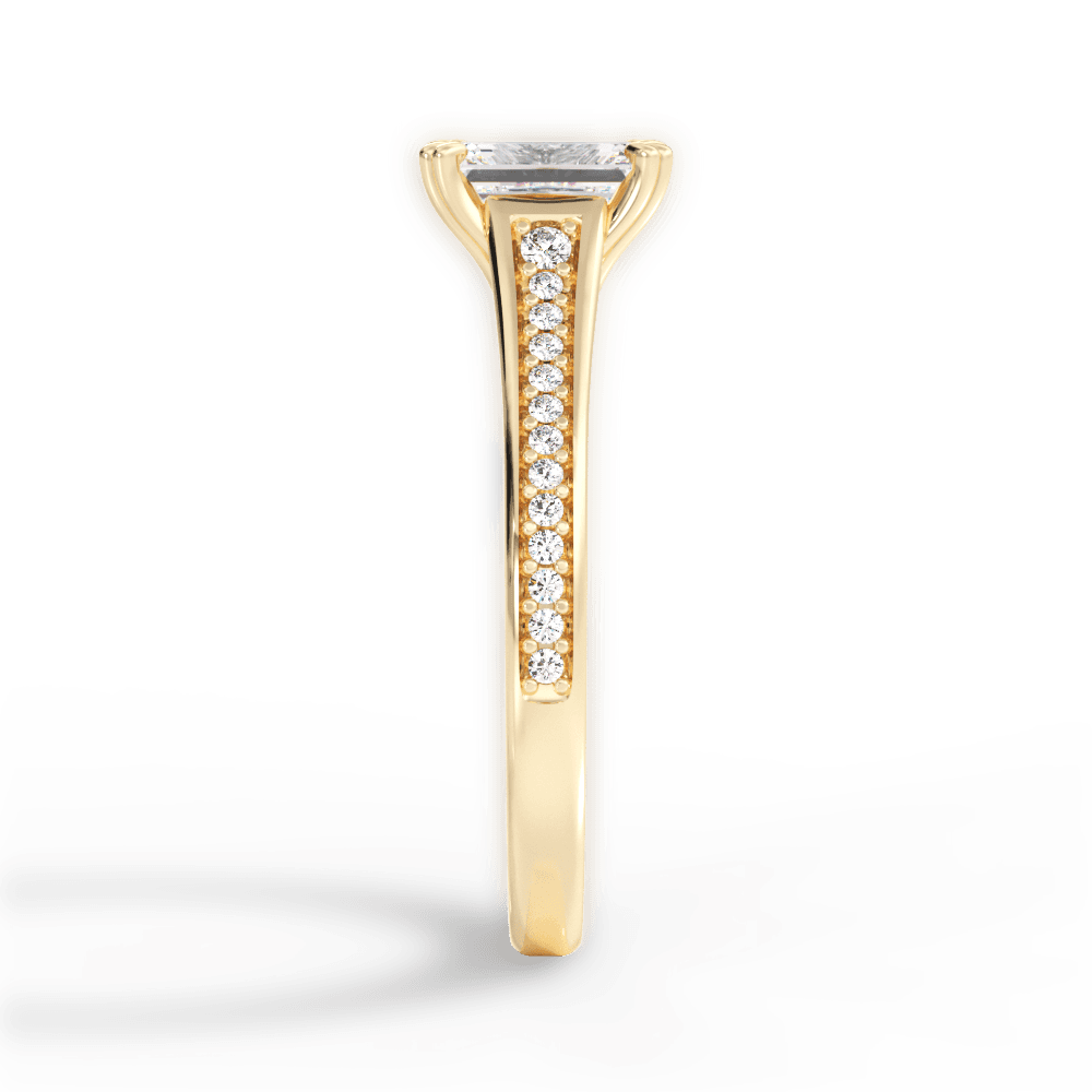 14kt Yellow Gold/18kt Yellow Gold/emerald/perspective
