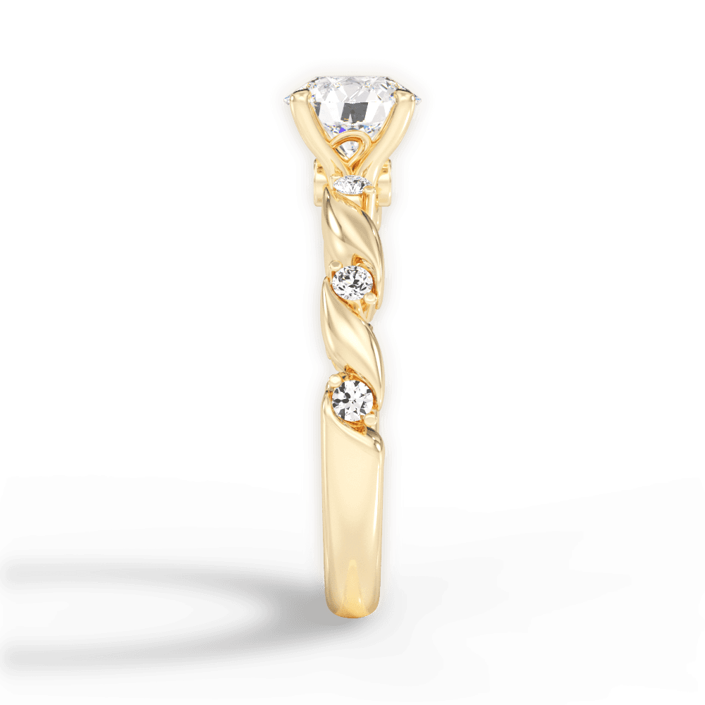 14kt Yellow Gold/18kt Yellow Gold/round/perspective