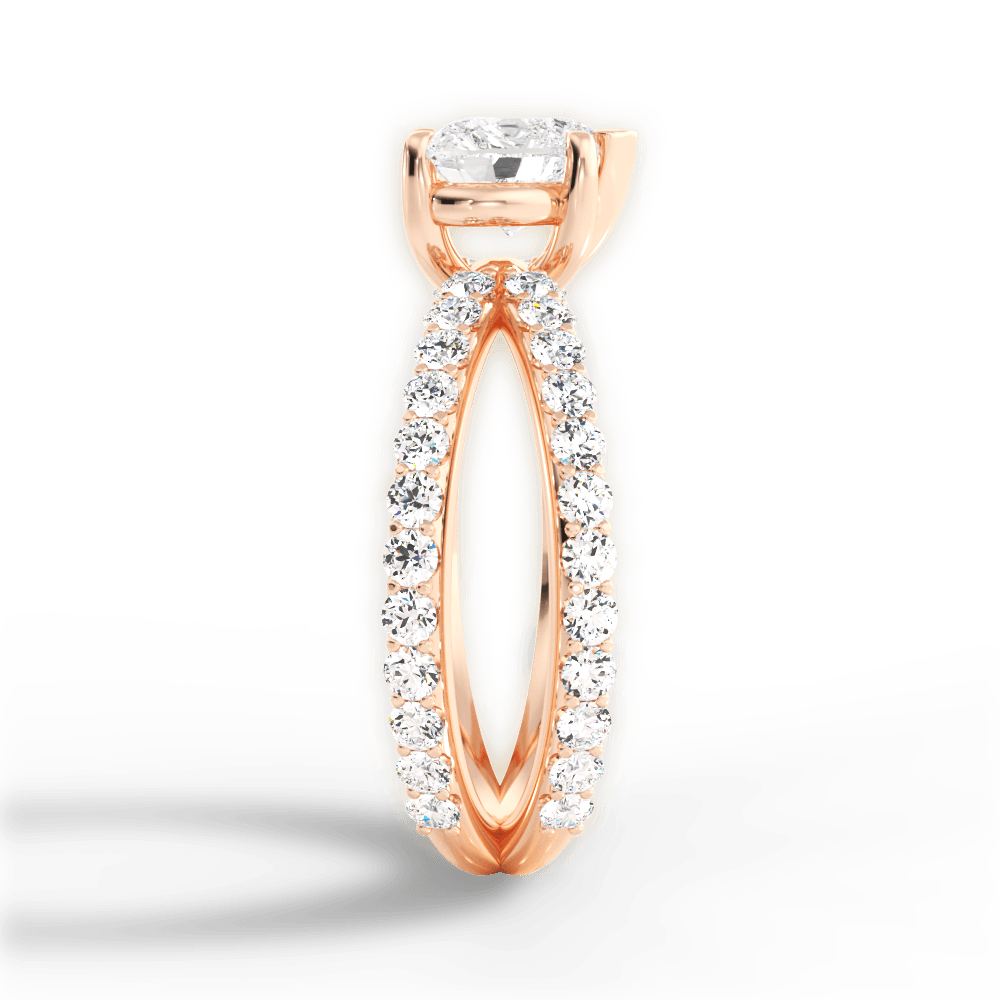 14kt Rose Gold/18kt Rose Gold/heart/perspective