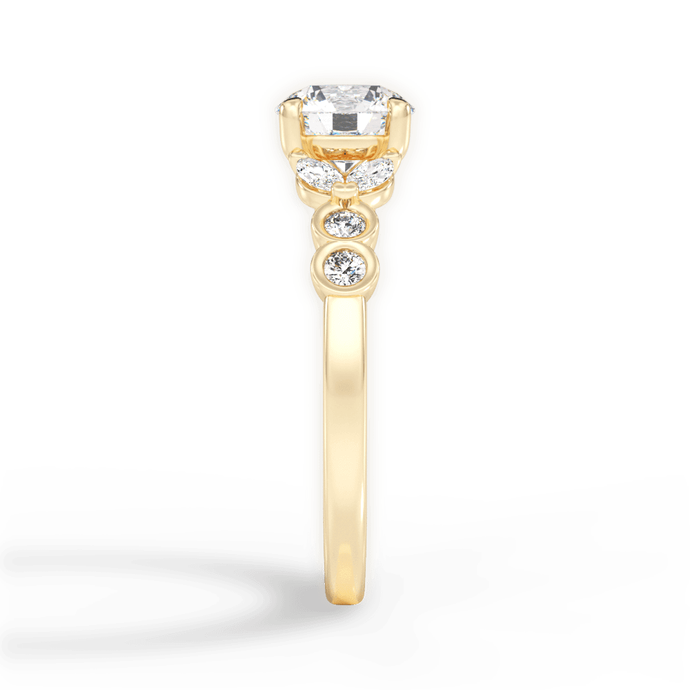 14kt Yellow Gold/18kt Yellow Gold/round/perspective