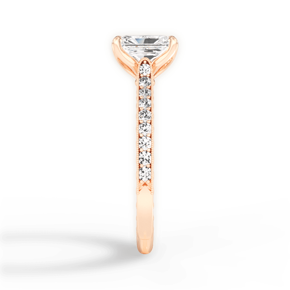 14kt Rose Gold/18kt Rose Gold/radiant/perspective
