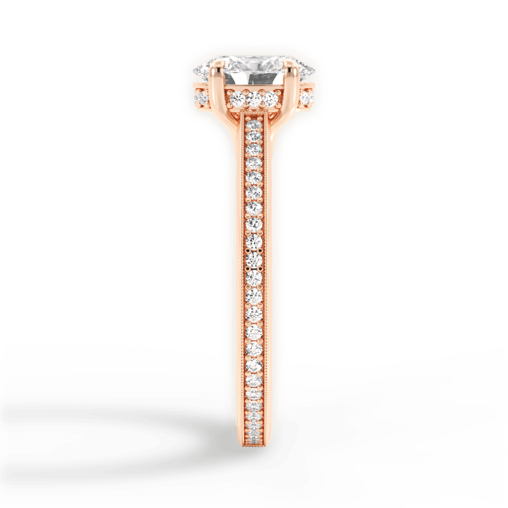 14kt Rose Gold/18kt Rose Gold/oval/perspective