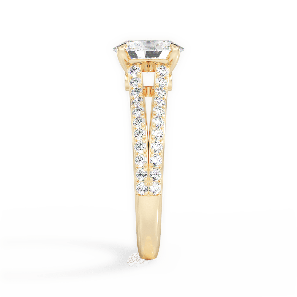 14kt Yellow Gold/18kt Yellow Gold/oval/perspective