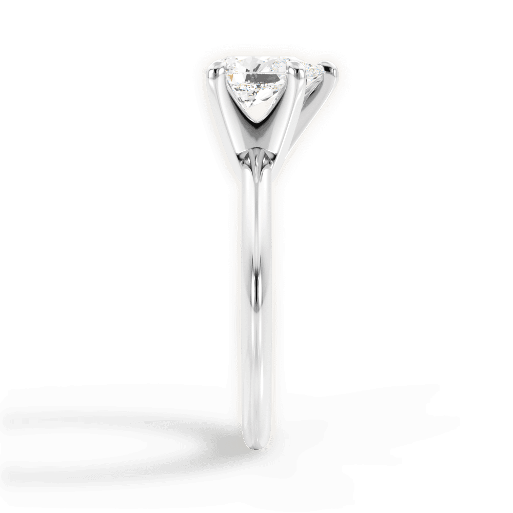 14kt White Gold/18kt White Gold/Platinum/pear/perspective