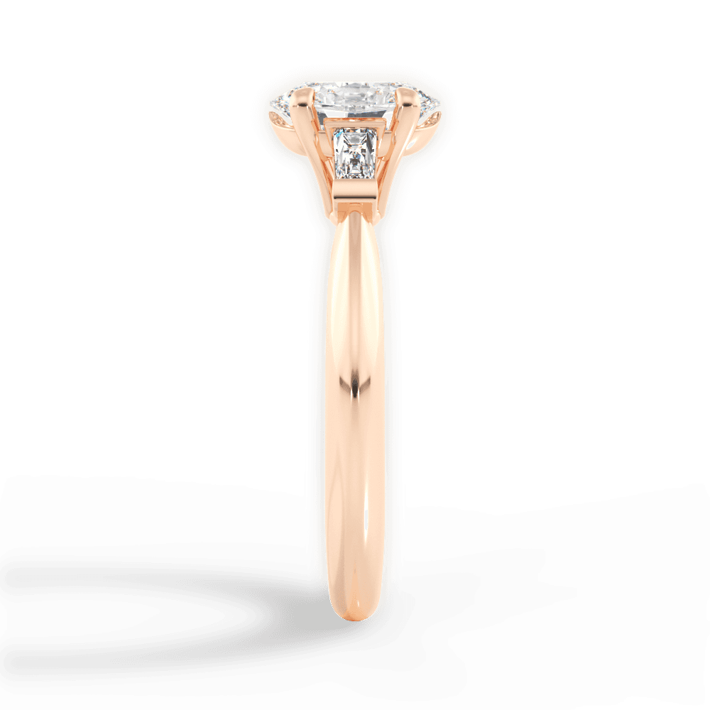 14kt Rose Gold/18kt Rose Gold/oval/perspective