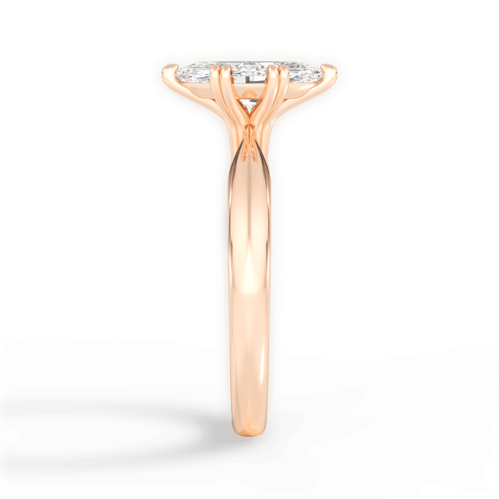 14kt Rose Gold/18kt Rose Gold/marquise/perspective