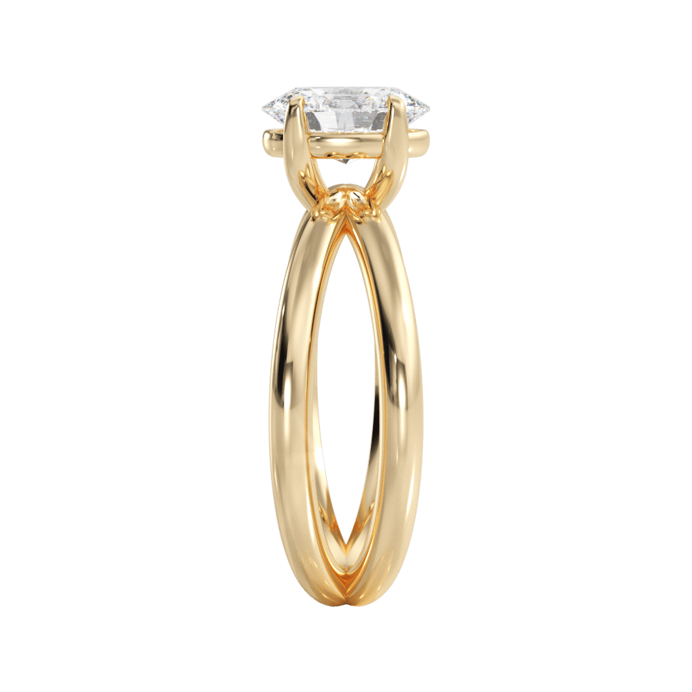 14kt Yellow Gold/18kt Yellow Gold/oval/perspective