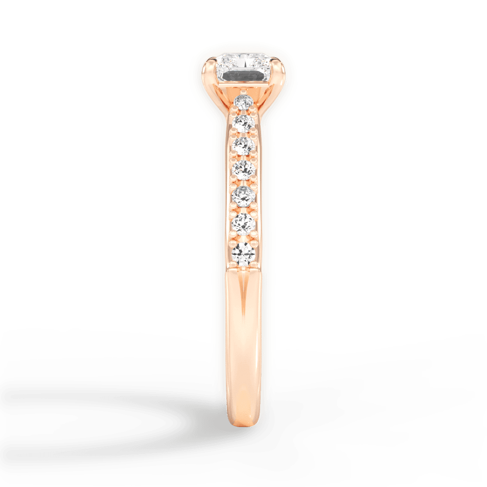 14kt Rose Gold/18kt Rose Gold/radiant/perspective