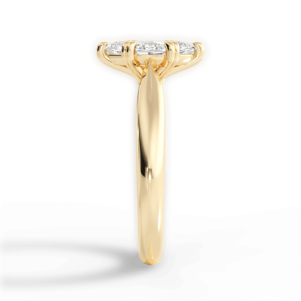 14kt Yellow Gold/18kt Yellow Gold/marquise/perspective