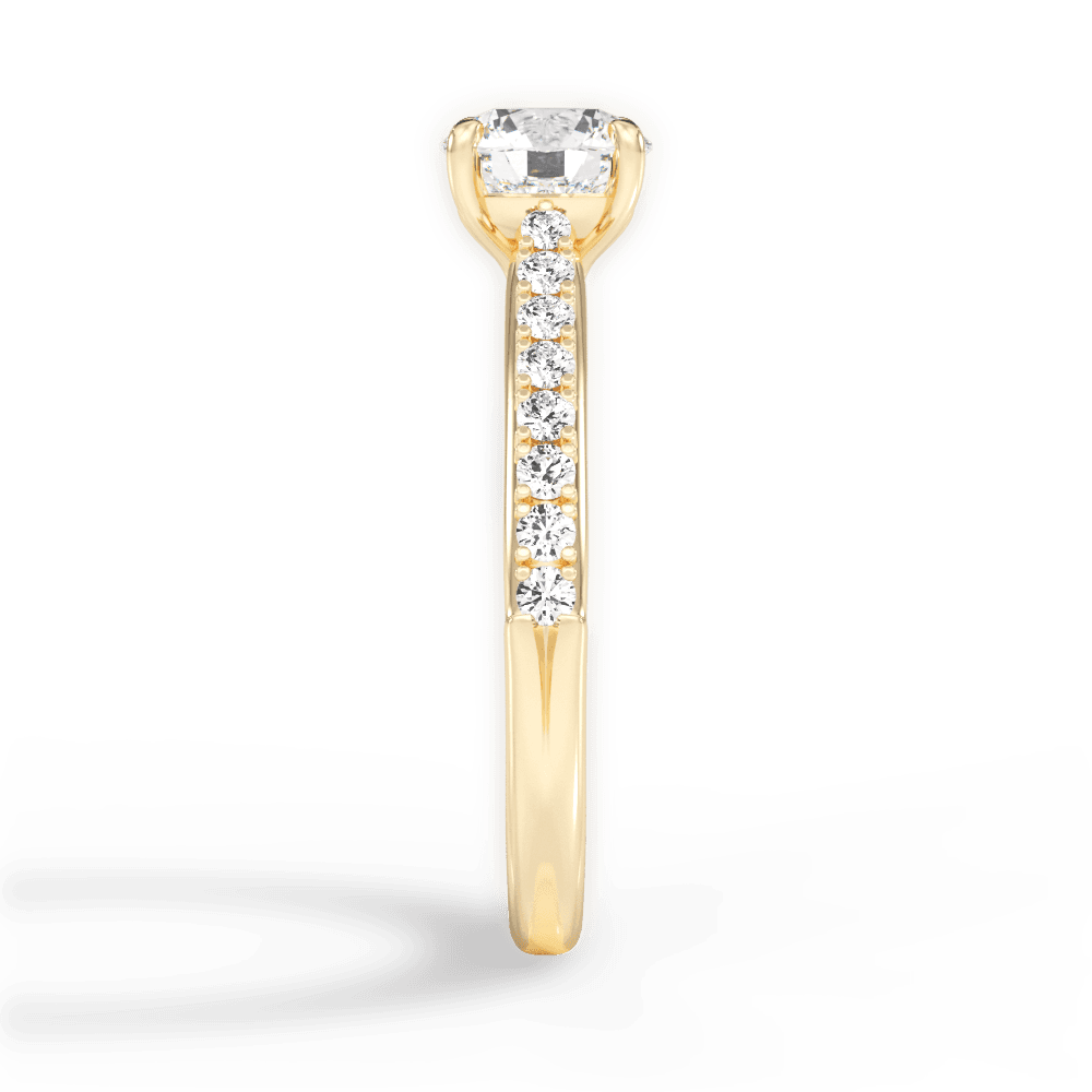 14kt Yellow Gold/18kt Yellow Gold/round/perspective