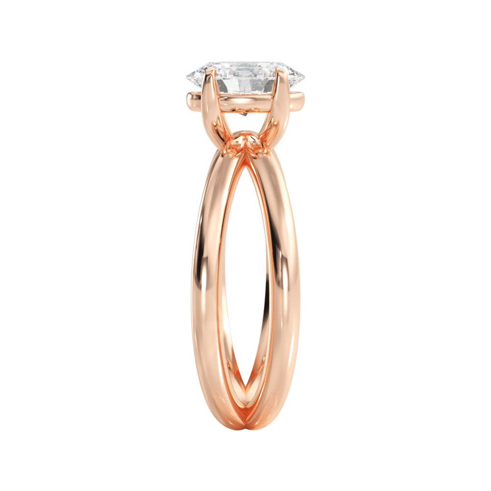 14kt Rose Gold/18kt Rose Gold/oval/perspective