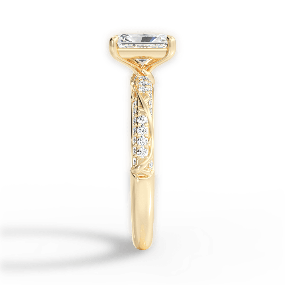 14kt Yellow Gold/18kt Yellow Gold/radiant/perspective