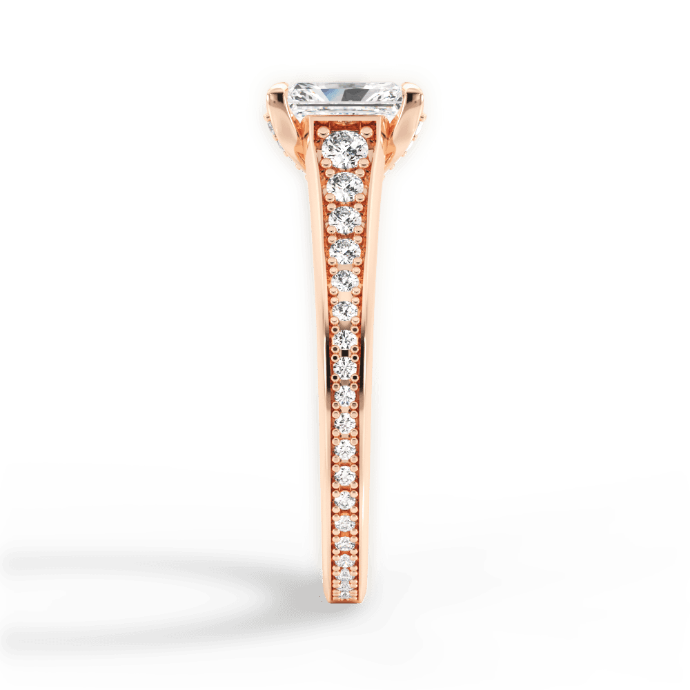 14kt Rose Gold/18kt Rose Gold/radiant/perspective
