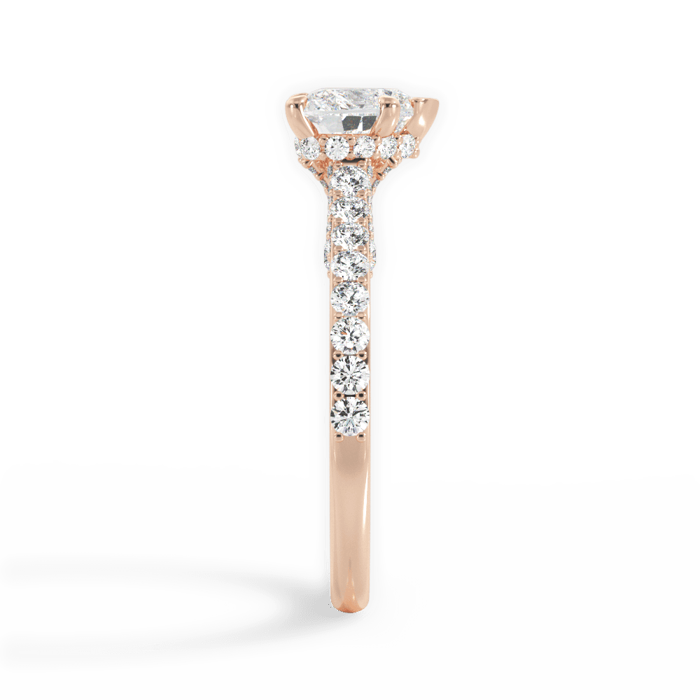14kt Rose Gold/18kt Rose Gold/heart/perspective