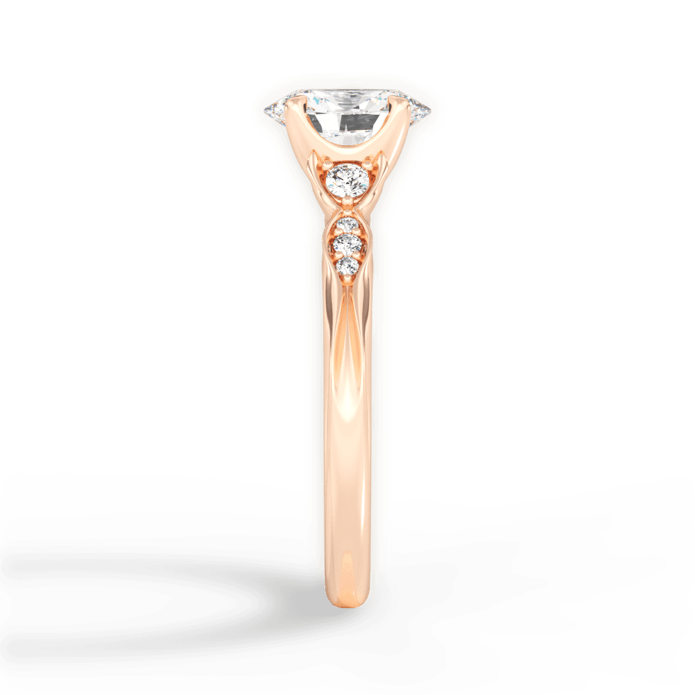 14kt Rose Gold/18kt Rose Gold/oval/perspective