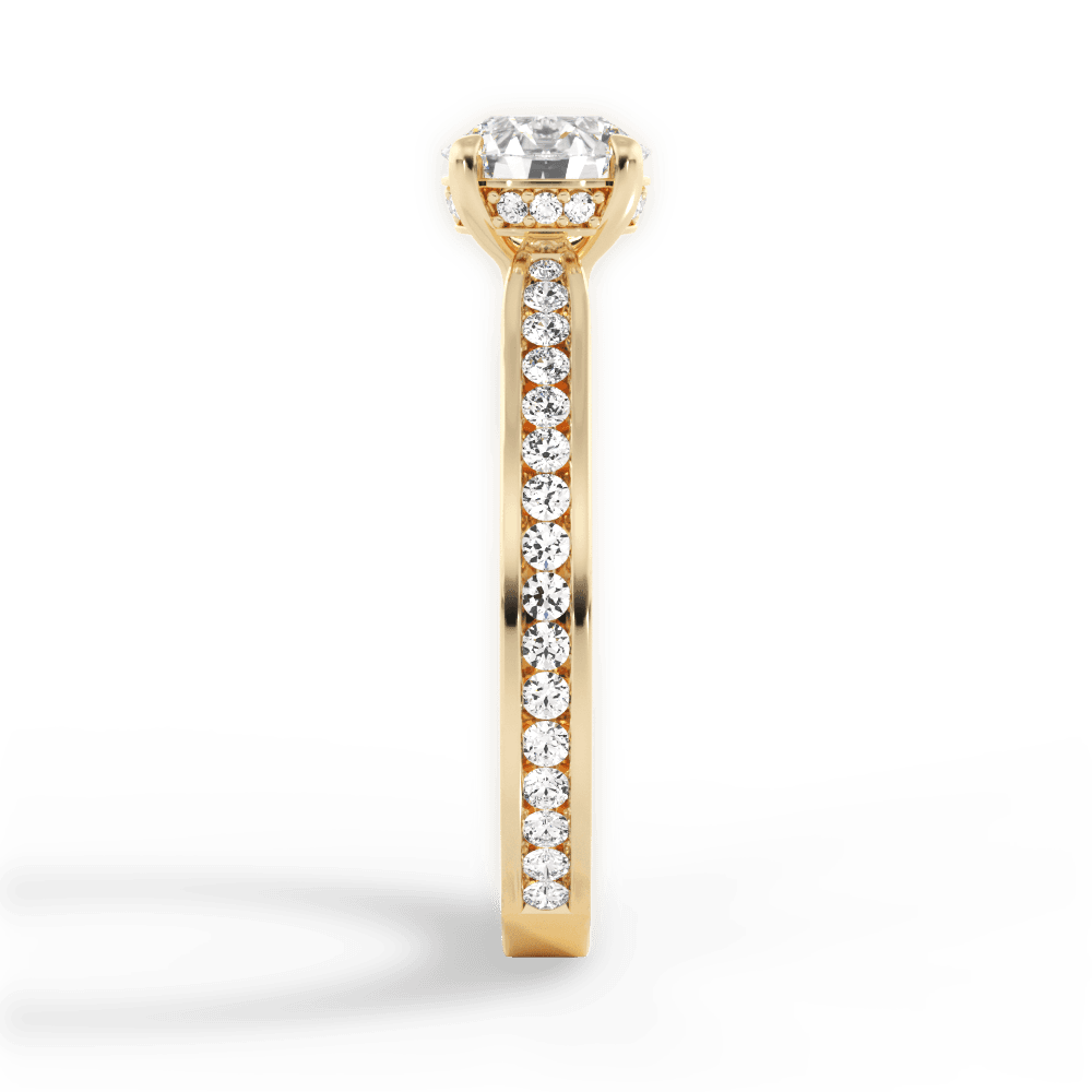 14kt Yellow Gold/18kt Yellow Gold/round/perspective