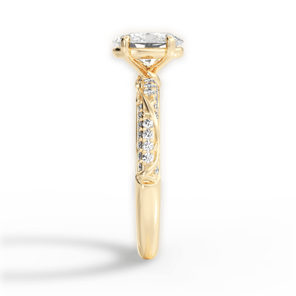 14kt Yellow Gold/18kt Yellow Gold/oval/perspective