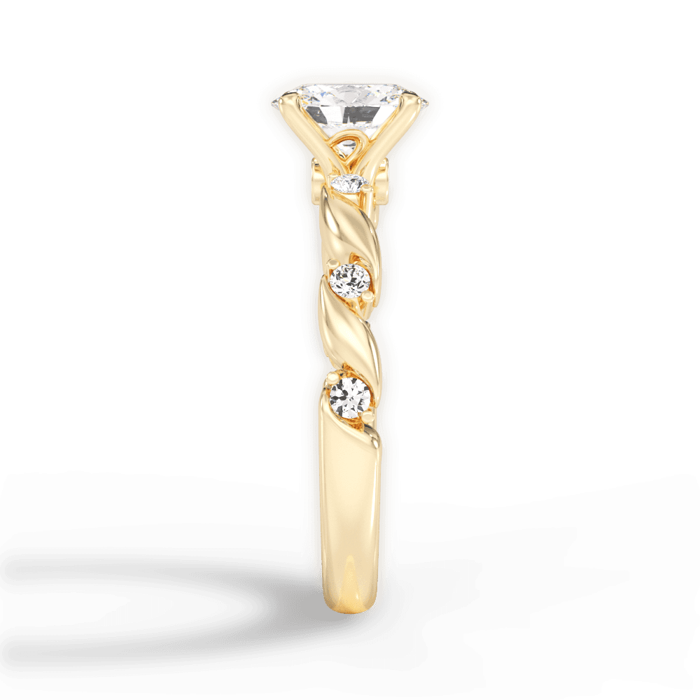 14kt Yellow Gold/18kt Yellow Gold/oval/perspective