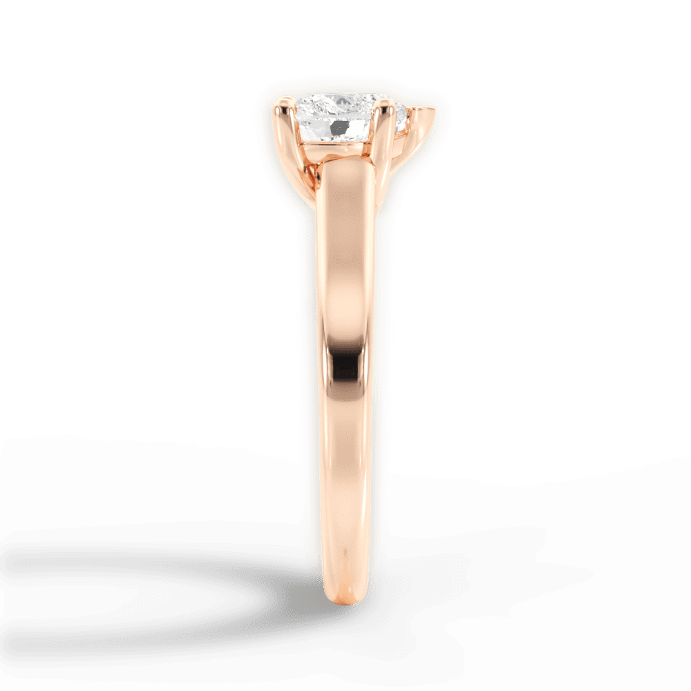 14kt Rose Gold/18kt Rose Gold/heart/perspective