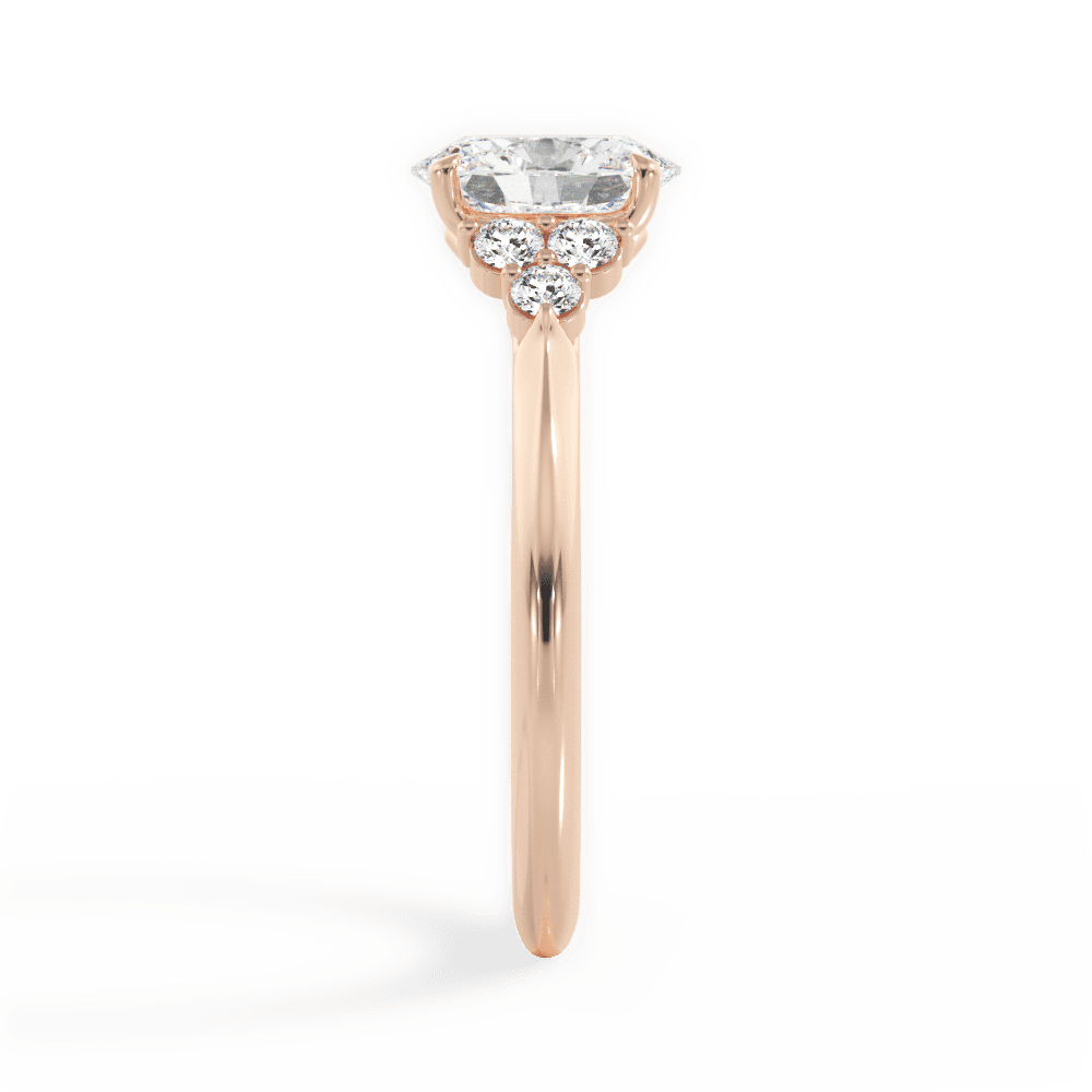 14kt Rose Gold/18kt Rose Gold/oval/perspective