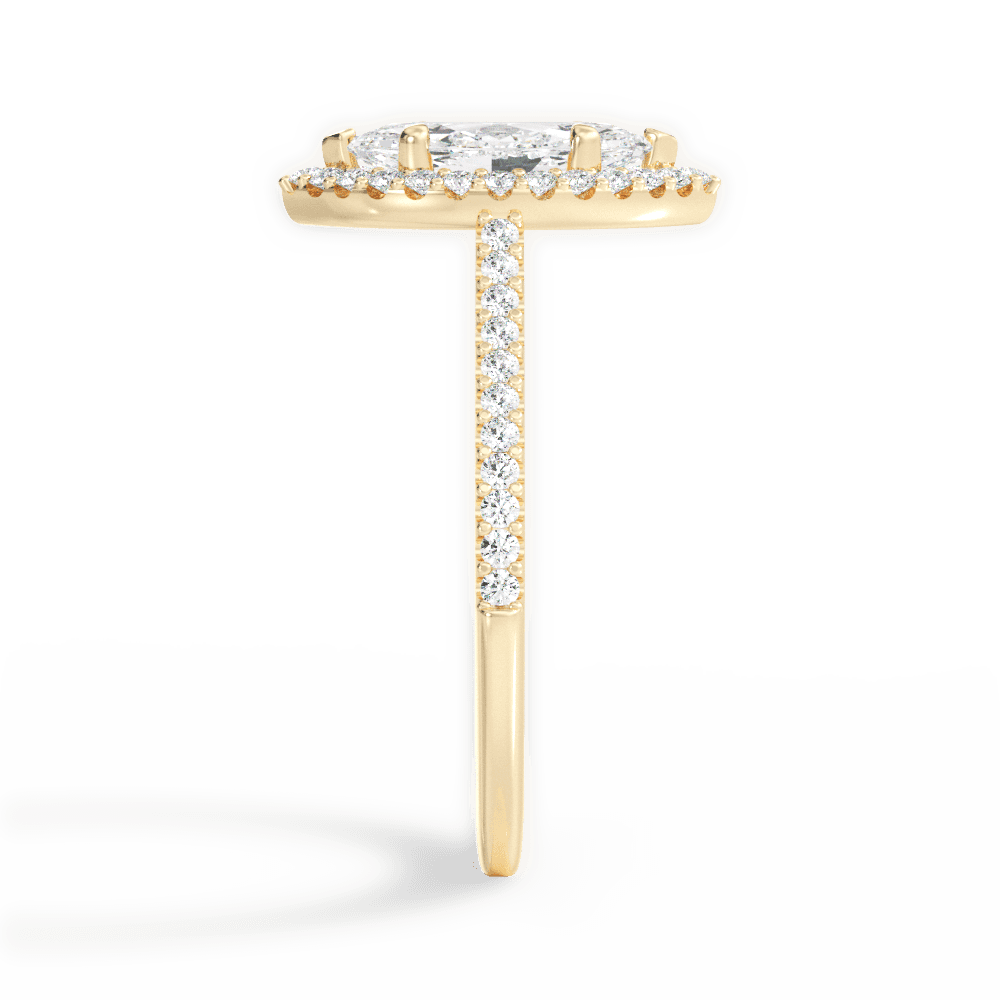 14kt Yellow Gold/18kt Yellow Gold/marquise/perspective
