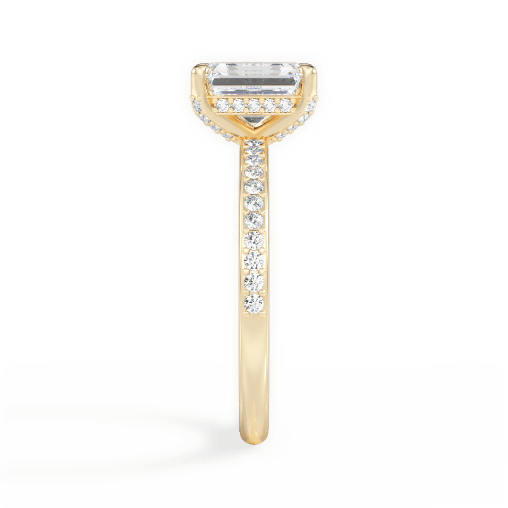 14kt Yellow Gold/18kt Yellow Gold/emerald/perspective