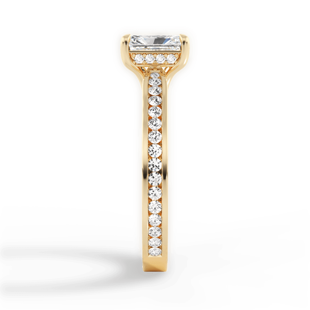 14kt Yellow Gold/18kt Yellow Gold/radiant/perspective