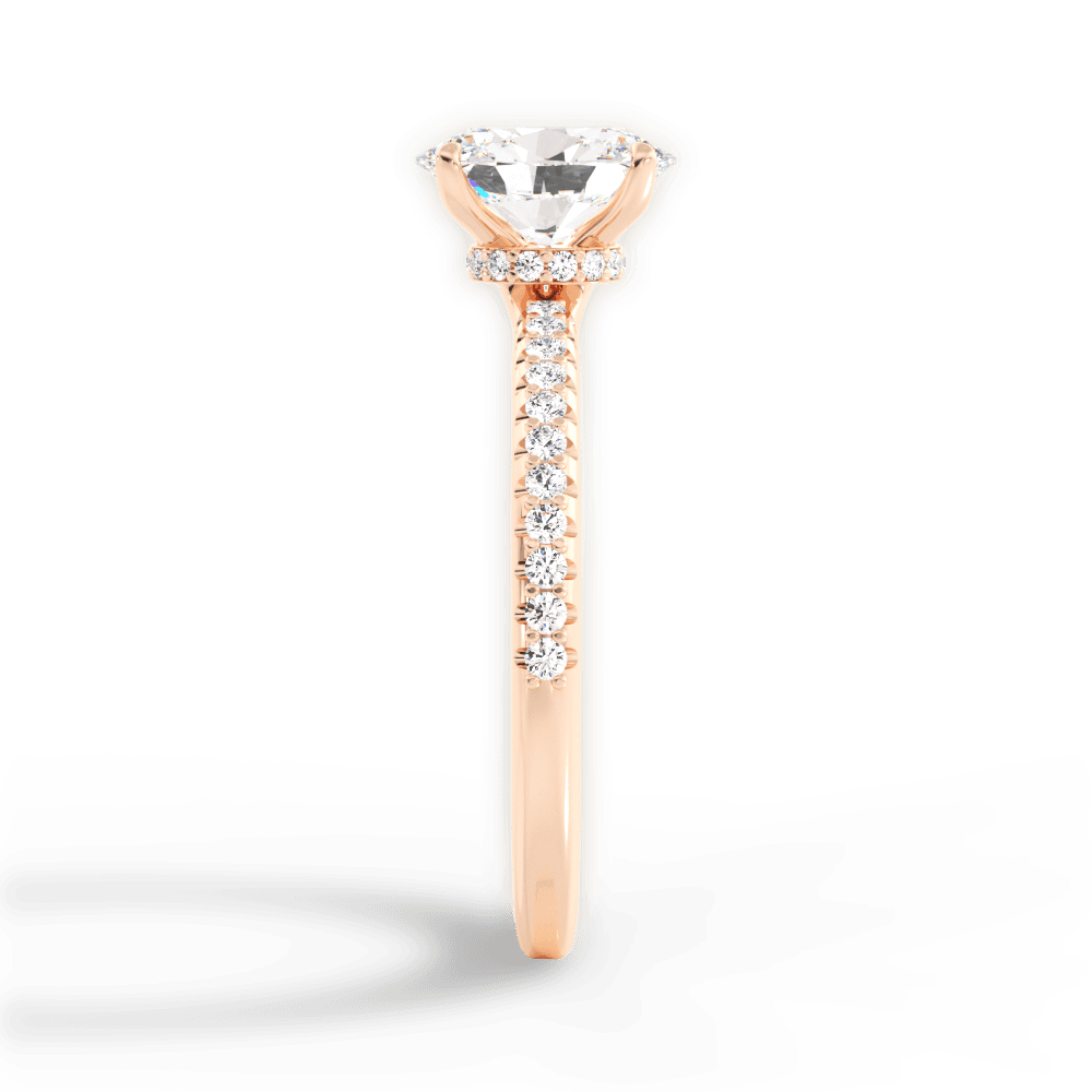 14kt Rose Gold/18kt Rose Gold/oval/perspective