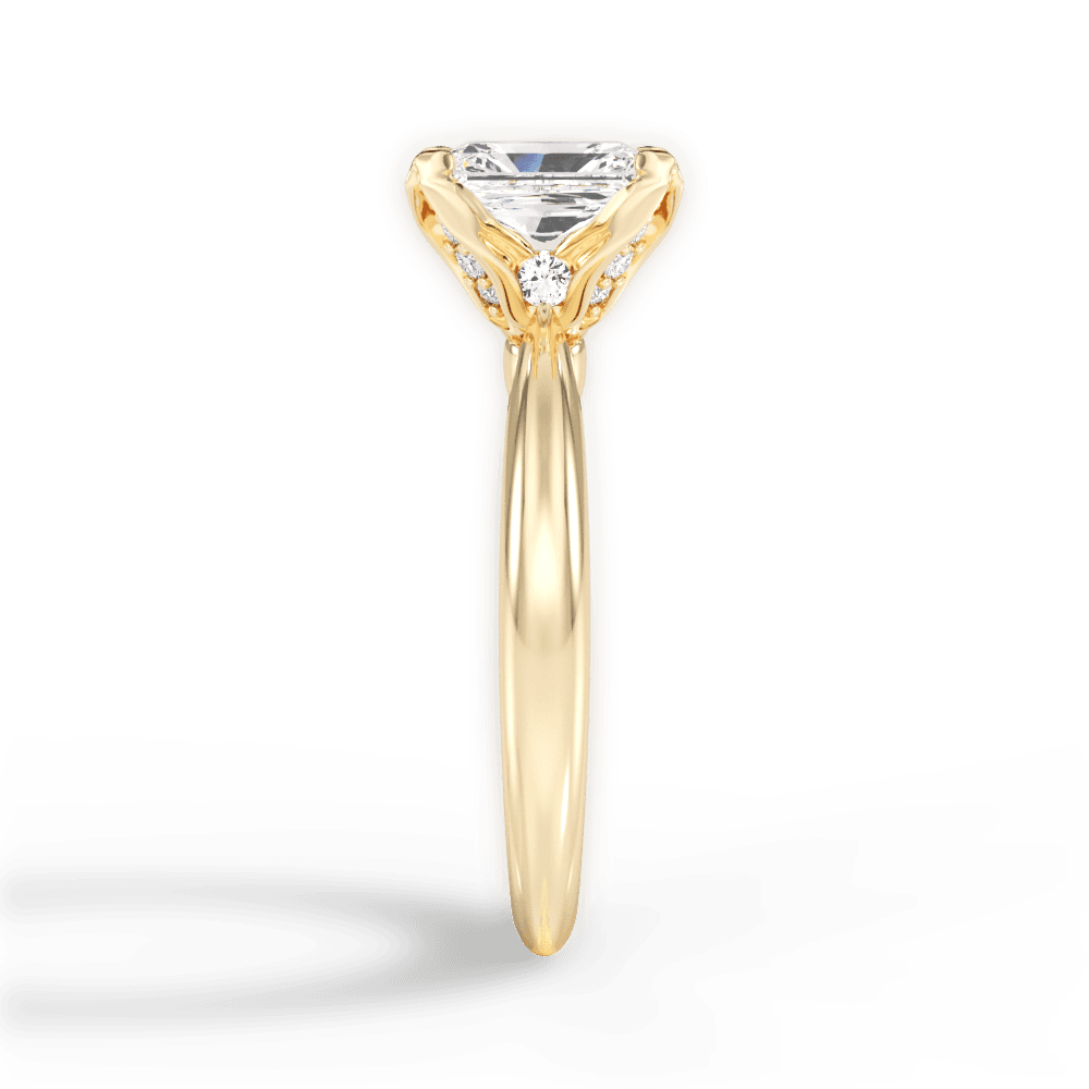 14kt Yellow Gold/18kt Yellow Gold/radiant/perspective