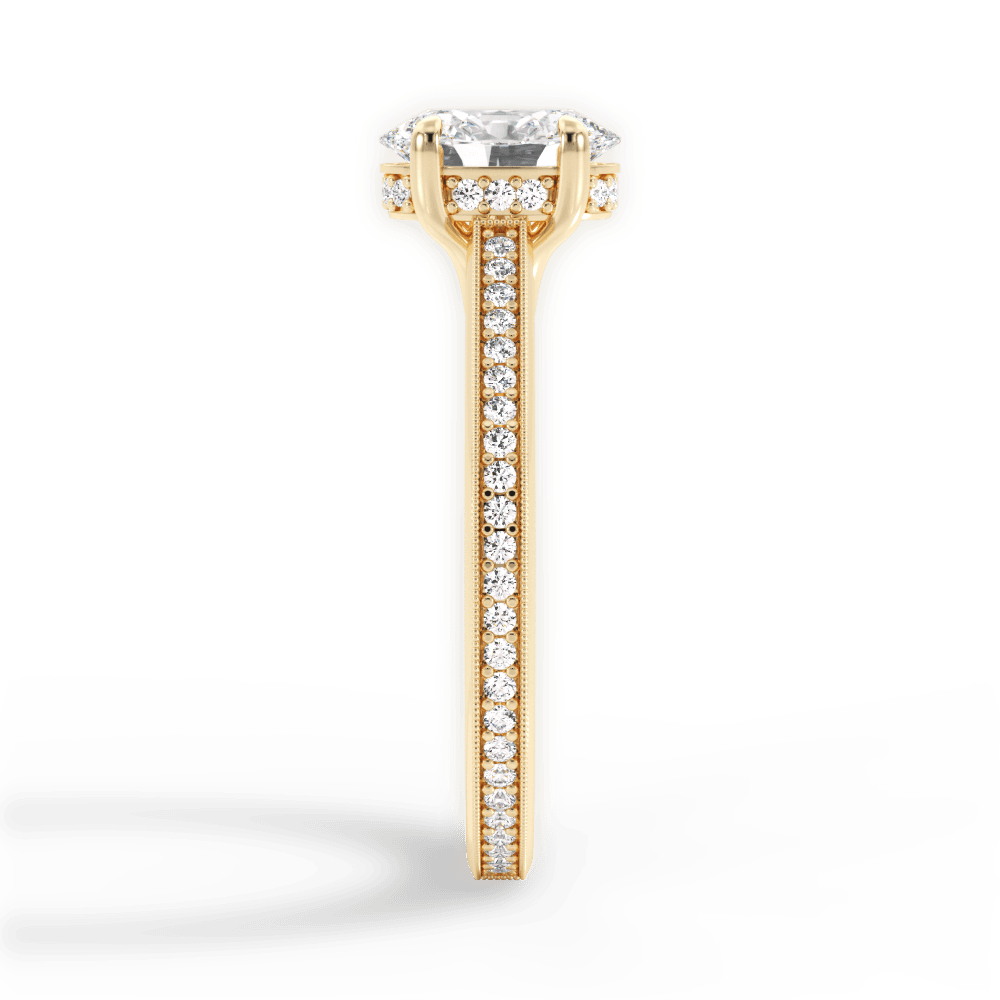 14kt Yellow Gold/18kt Yellow Gold/oval/perspective