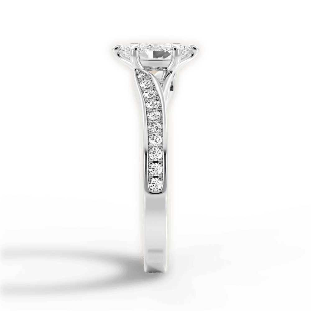 14kt White Gold/18kt White Gold/Platinum/marquise/perspective