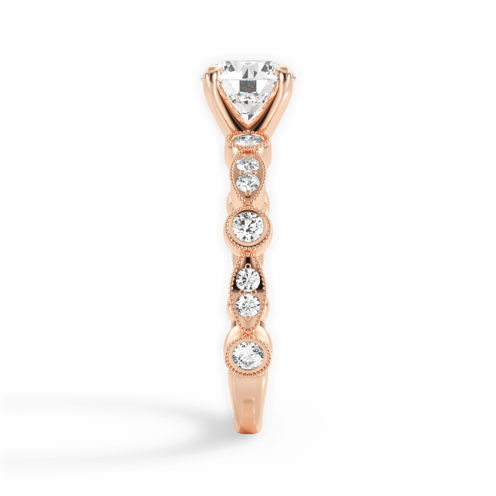 14kt Rose Gold/18kt Rose Gold/round/perspective