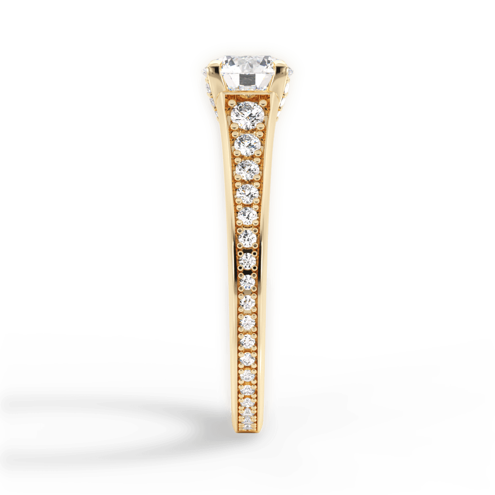 14kt Yellow Gold/18kt Yellow Gold/round/perspective