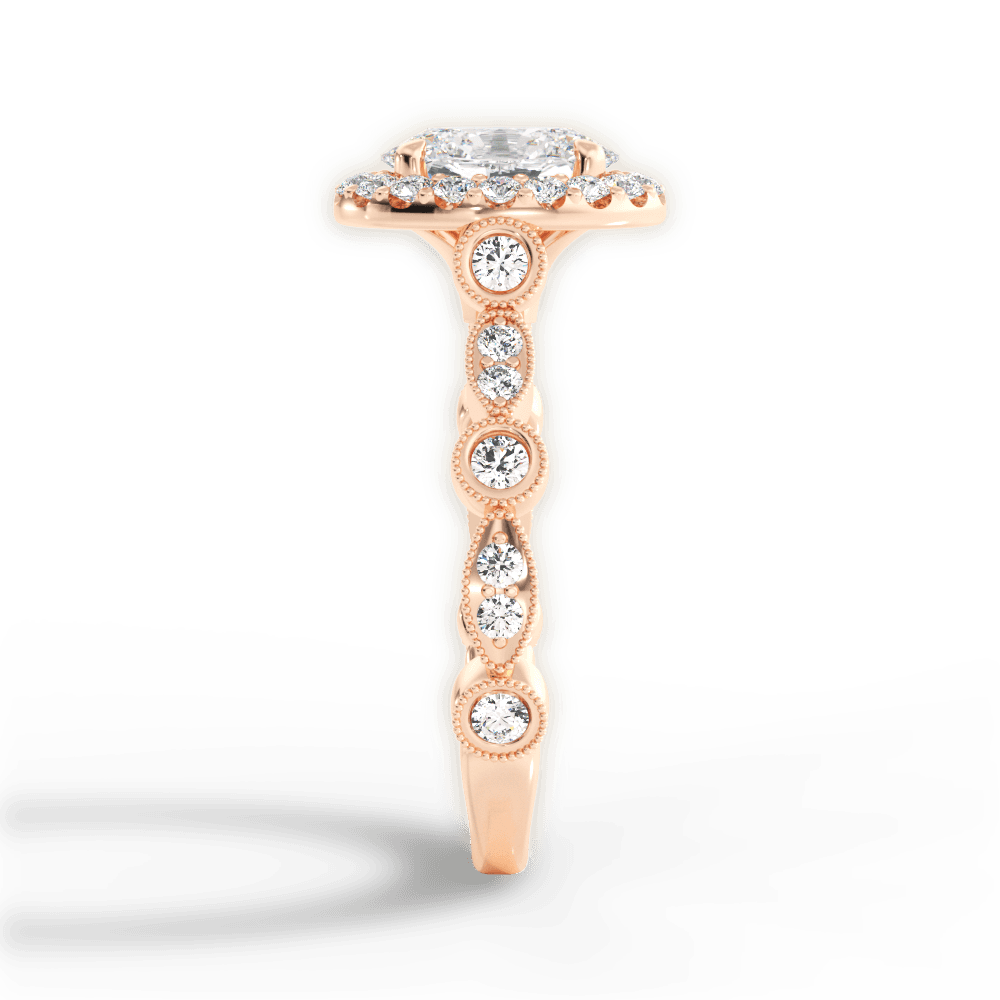 14kt Rose Gold/18kt Rose Gold/oval/perspective