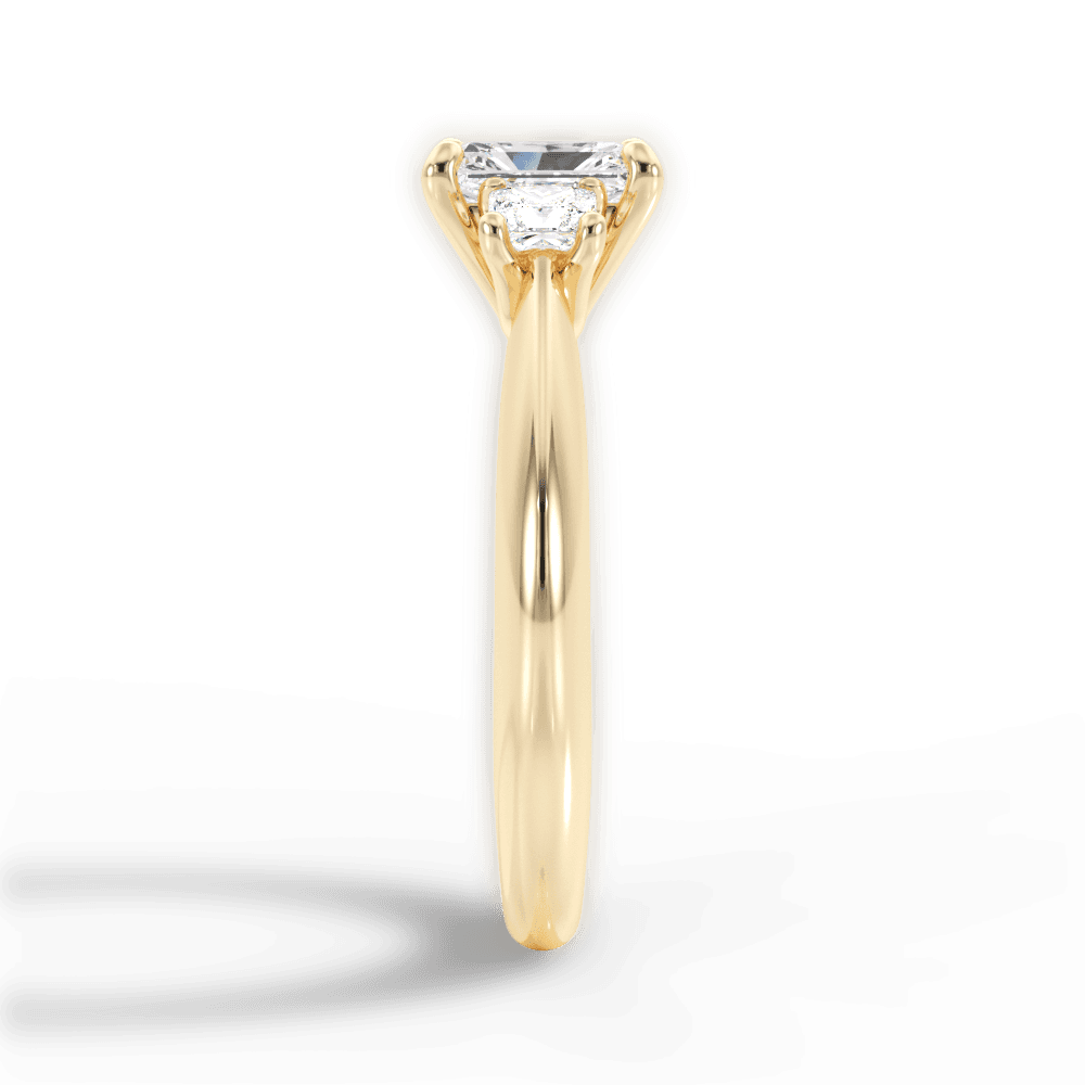 14kt Yellow Gold/18kt Yellow Gold/radiant/perspective