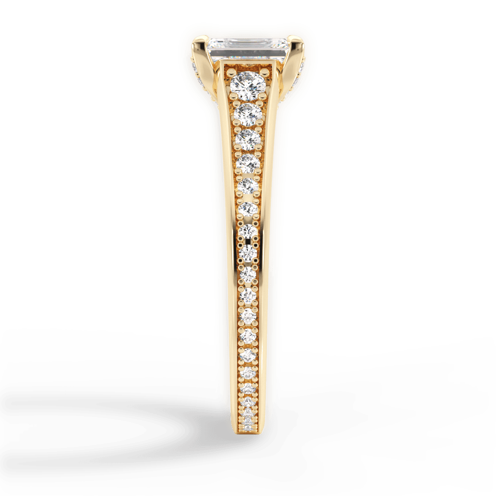 14kt Yellow Gold/18kt Yellow Gold/emerald/perspective