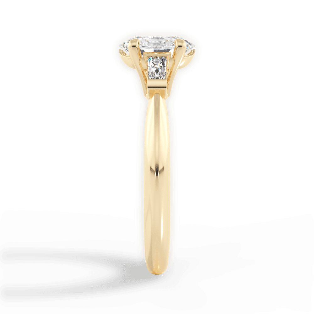 14kt Yellow Gold/18kt Yellow Gold/oval/perspective