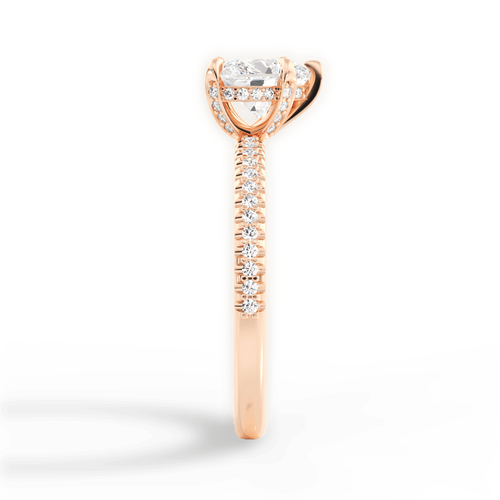 14kt Rose Gold/18kt Rose Gold/heart/perspective