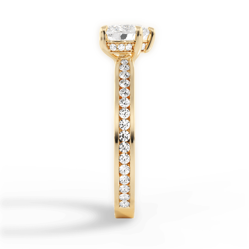 14kt Yellow Gold/18kt Yellow Gold/heart/perspective