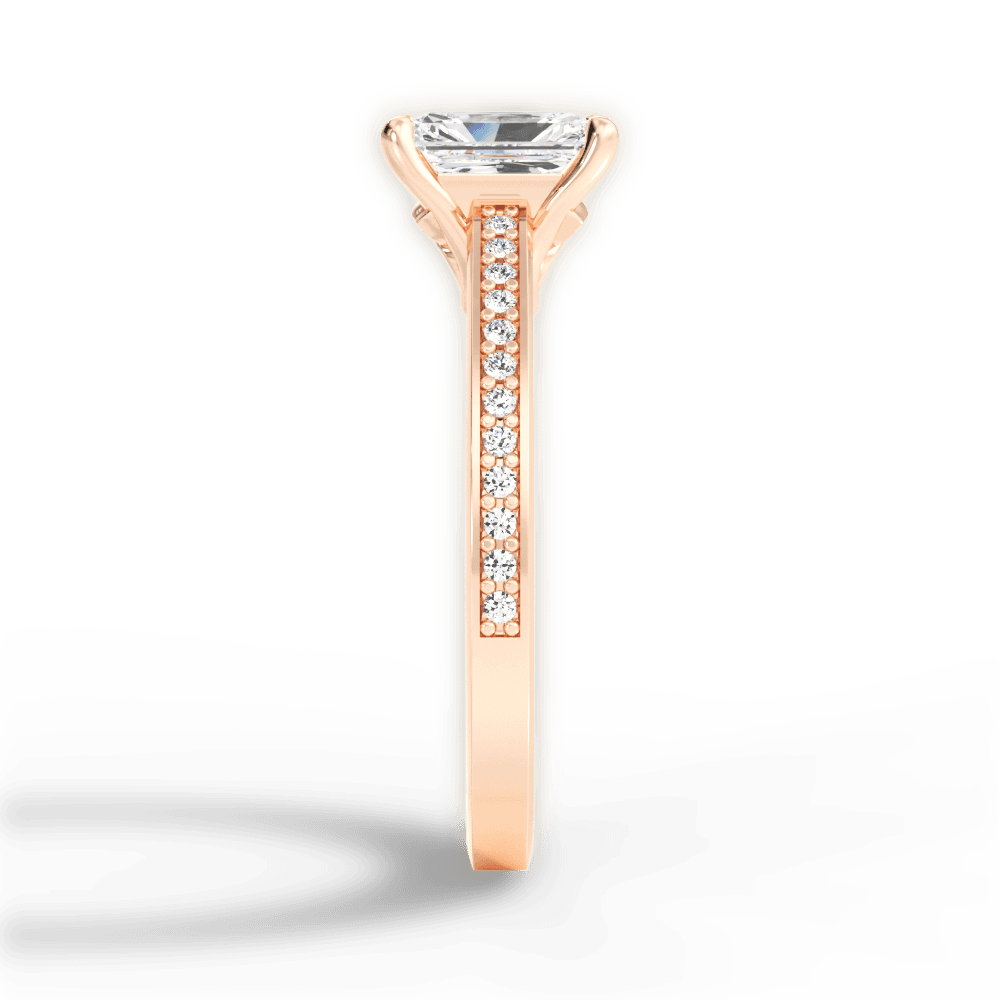 14kt Rose Gold/18kt Rose Gold/radiant/perspective