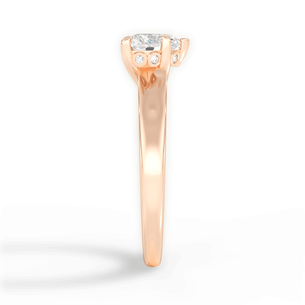 14kt Rose Gold/18kt Rose Gold/heart/perspective