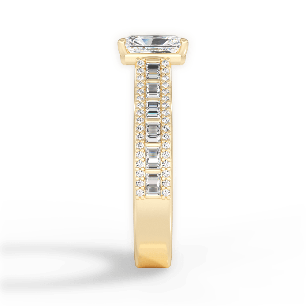 14kt Yellow Gold/18kt Yellow Gold/radiant/perspective