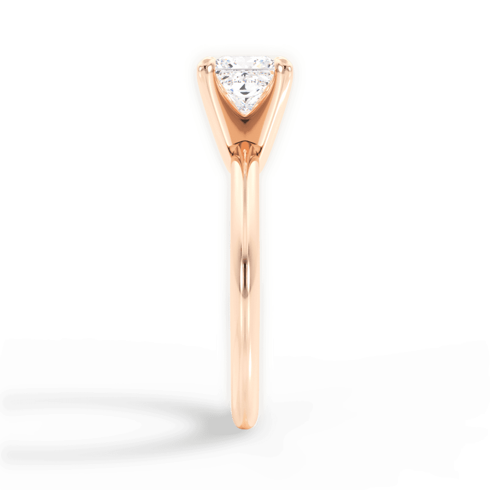 14kt Rose Gold/18kt Rose Gold/princess/perspective