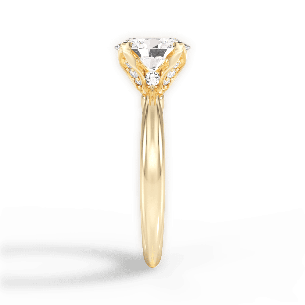14kt Yellow Gold/18kt Yellow Gold/oval/perspective
