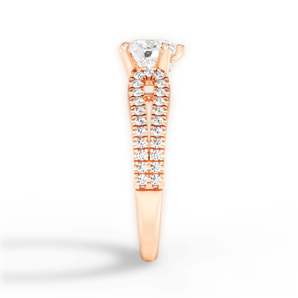 14kt Rose Gold/18kt Rose Gold/heart/perspective