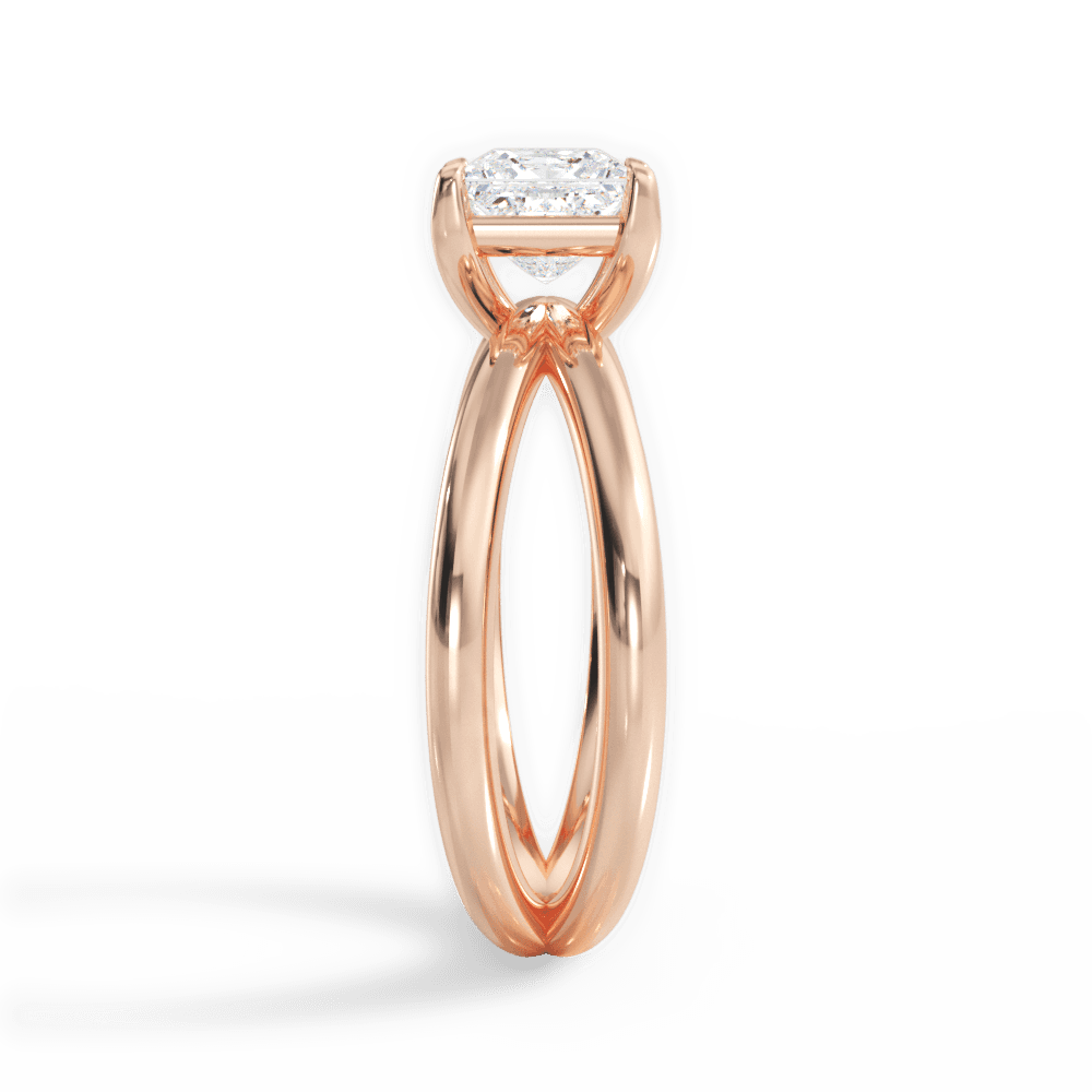 14kt Rose Gold/18kt Rose Gold/princess/perspective