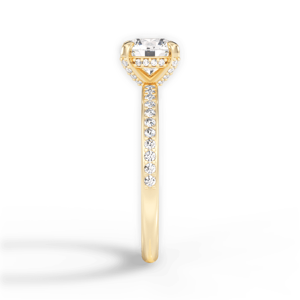 14kt Yellow Gold/18kt Yellow Gold/round/perspective