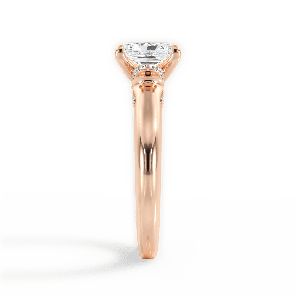 14kt Rose Gold/18kt Rose Gold/radiant/perspective