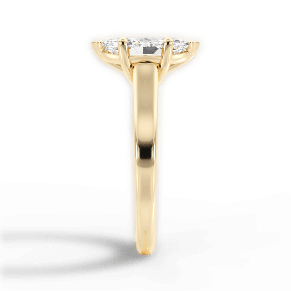 14kt Yellow Gold/18kt Yellow Gold/marquise/perspective