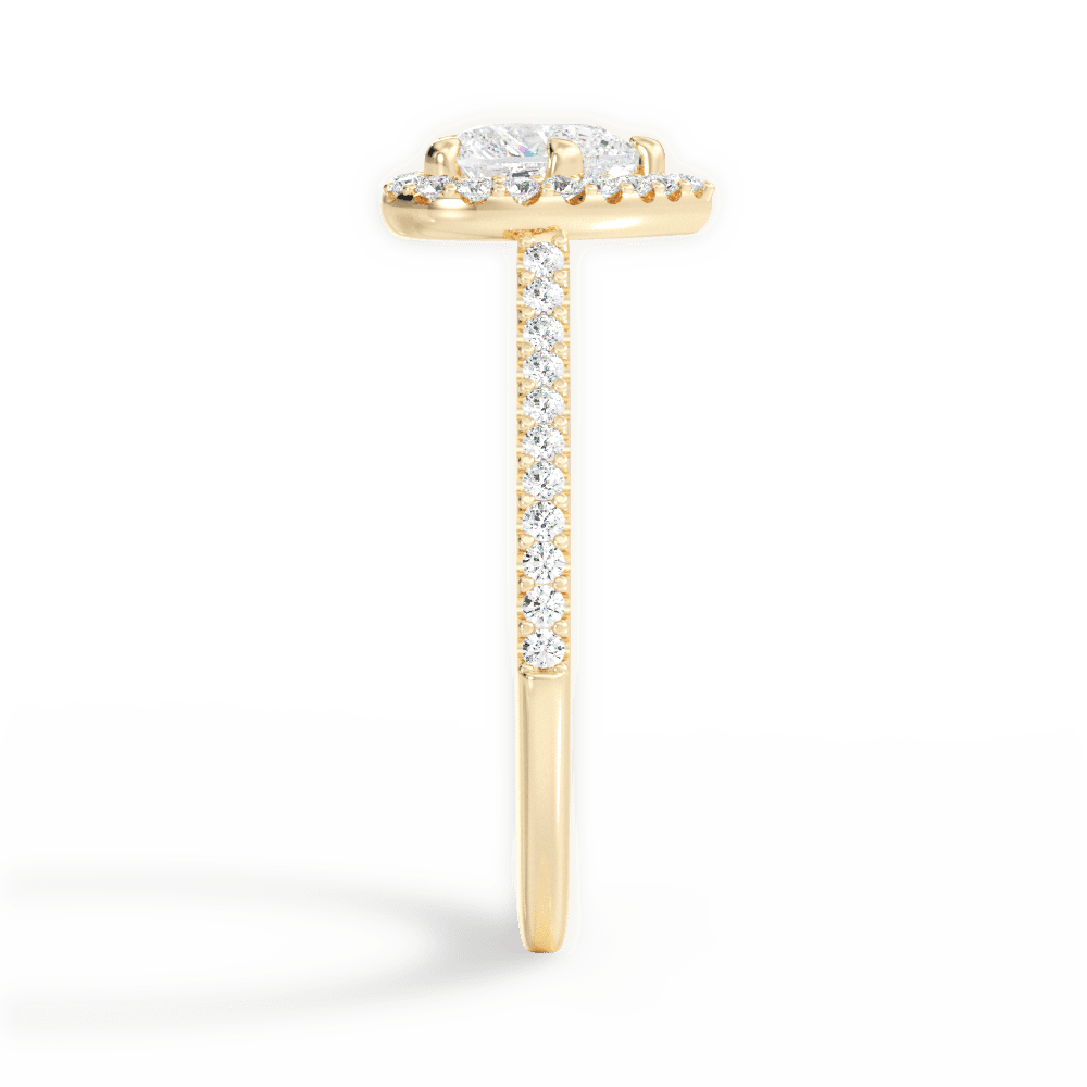 14kt Yellow Gold/18kt Yellow Gold/heart/perspective
